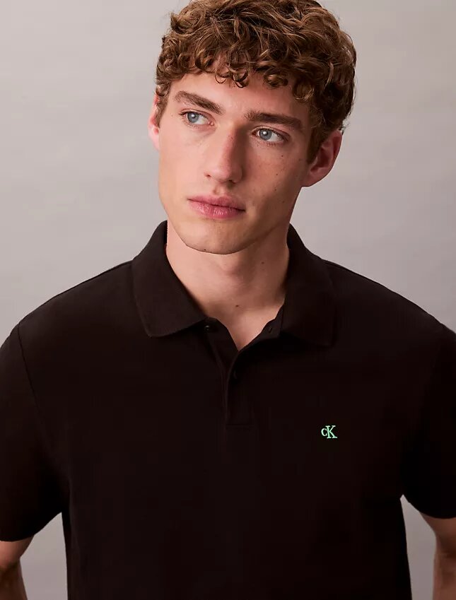 Camisa polo clássica em piqué de algodão Camisa polo clássica em piqué de algodão