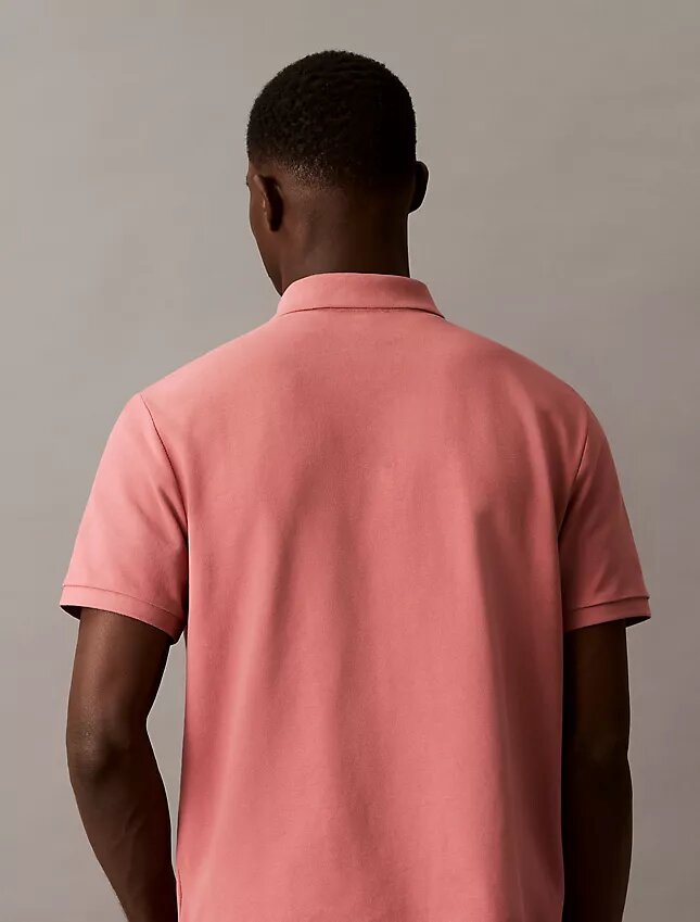 Camisa polo clássica em piqué de algodão Camisa polo clássica em piqué de algodão