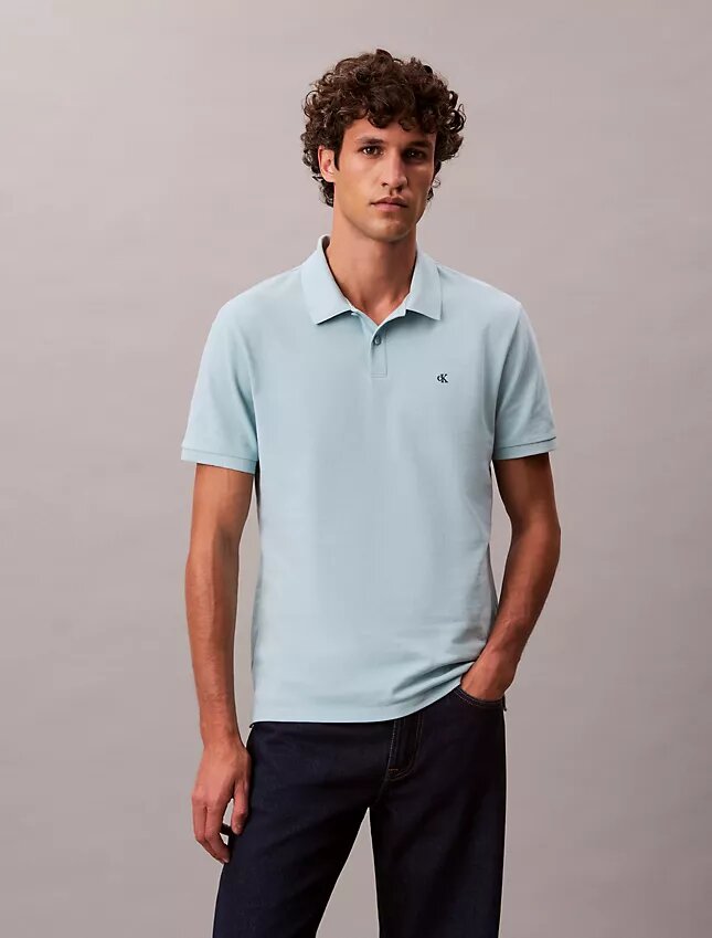 Camisa polo clássica em piqué de algodão Camisa polo clássica em piqué de algodão