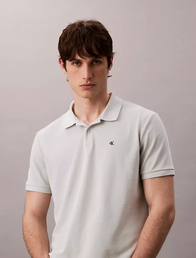 Camisa polo clássica em piqué de algodão Camisa polo clássica em piqué de algodão