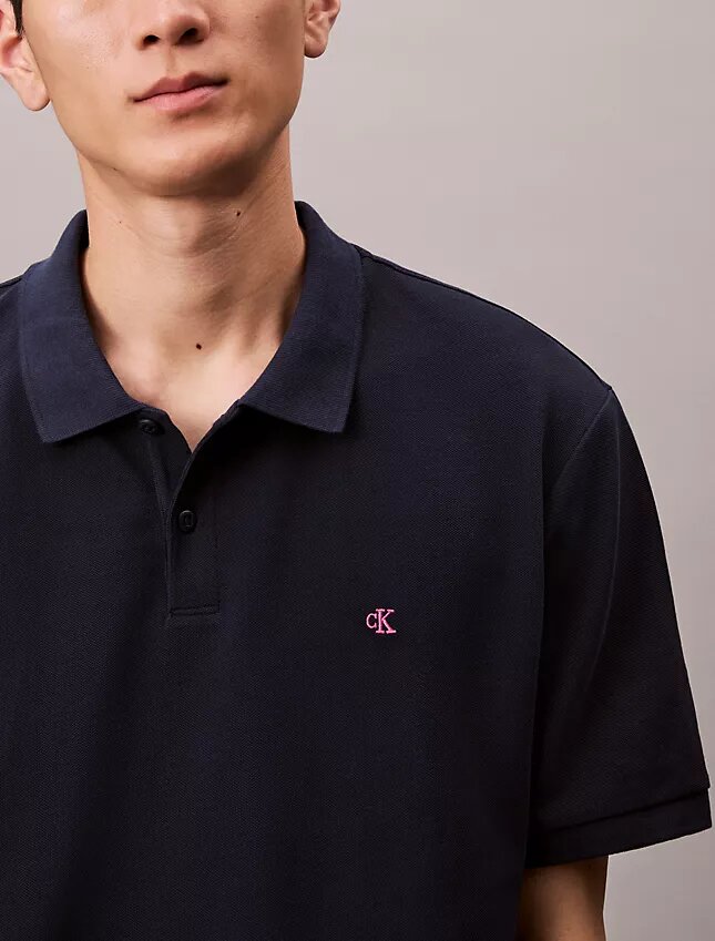 Camisa polo clássica em piqué de algodão Camisa polo clássica em piqué de algodão