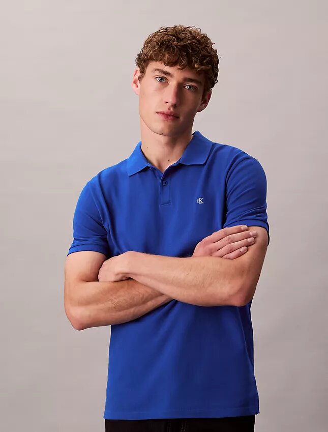 Camisa polo clássica em piqué de algodão Camisa polo clássica em piqué de algodão