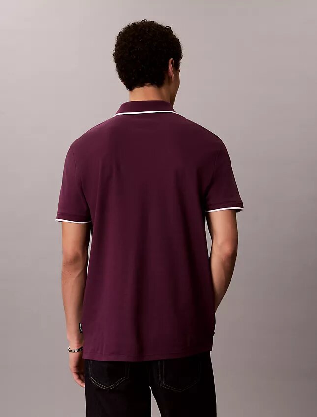 Camisa polo com detalhes em Liquid Touch Camisa polo com detalhes em Liquid Touch