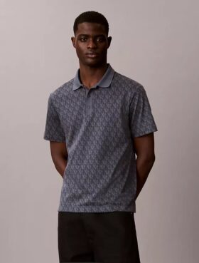 Camisa polo com estampado integral Liquid Touch