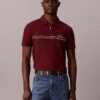 Camisa polo com fecho de correr de um quarto e debrum contrastante