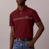 Camisa polo com fecho de correr de um quarto e debrum contrastante