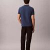 Camisa polo com gola em blocos de cor em piqué