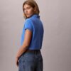 Camisa polo curta em jersey refrescante