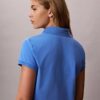 Camisa polo curta em jersey refrescante