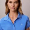 Camisa polo curta em jersey refrescante