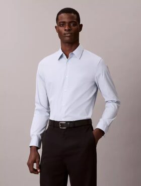 Camisa Slim em Algodão Elástico Supima