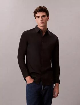 Camisa Slim em Algodão Elástico Supima