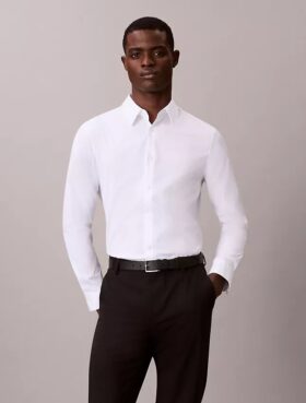 Camisa Slim em Algodão Elástico Supima