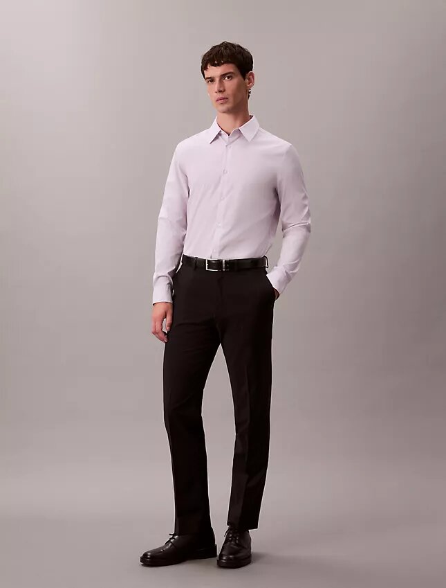 Camisa Slim em Algodão Elástico Supima Camisa Slim em Algodão Elástico Supima
