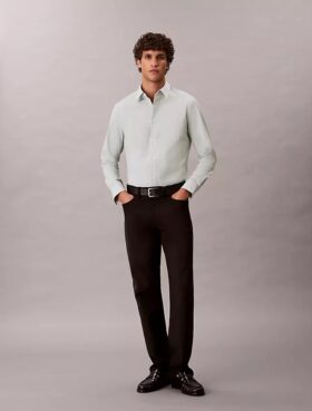 Camisa Slim em Algodão Elástico Supima