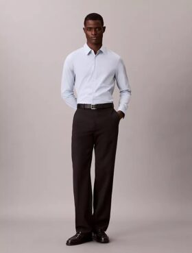 Camisa Slim em Algodão Elástico Supima