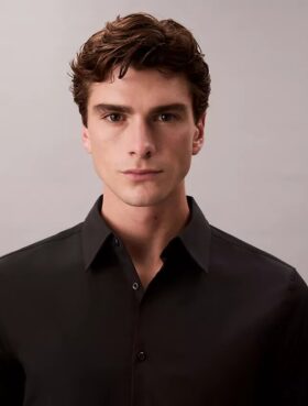 Camisa Slim em Algodão Elástico Supima