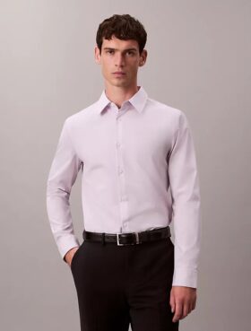 Camisa Slim em Algodão Elástico Supima