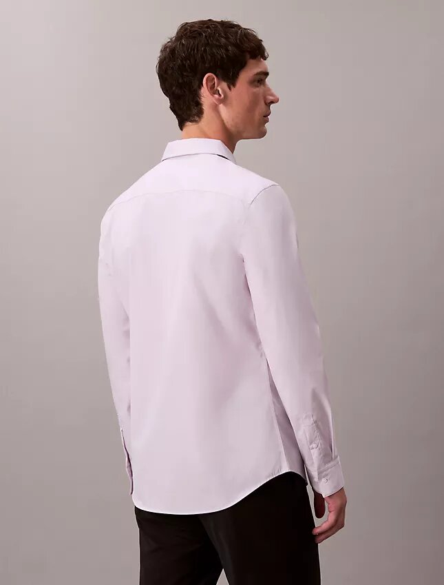Camisa Slim em Algodão Elástico Supima Camisa Slim em Algodão Elástico Supima