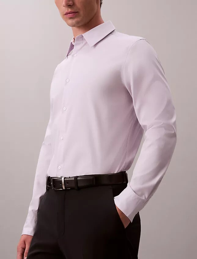 Camisa Slim em Algodão Elástico Supima Camisa Slim em Algodão Elástico Supima