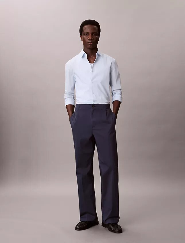 Camisa Slim Stretch com botões Camisa Slim Stretch com botões