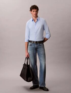 Camisa Slim Stretch com botões