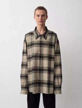 Camisa xadrez Blakely com botões