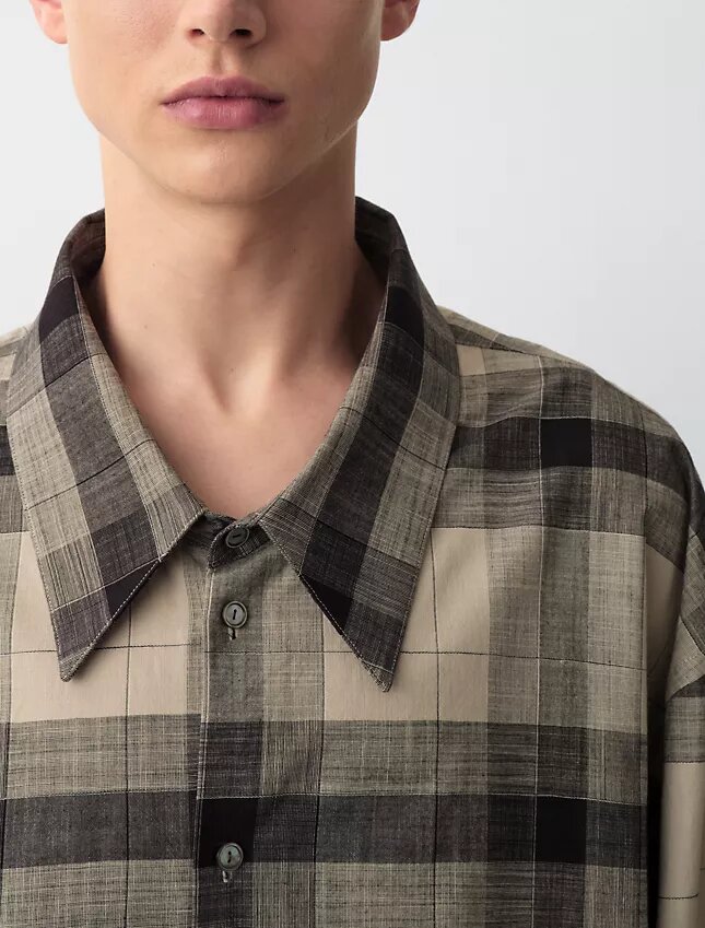 Camisa xadrez Blakely com botões Camisa xadrez Blakely com botões