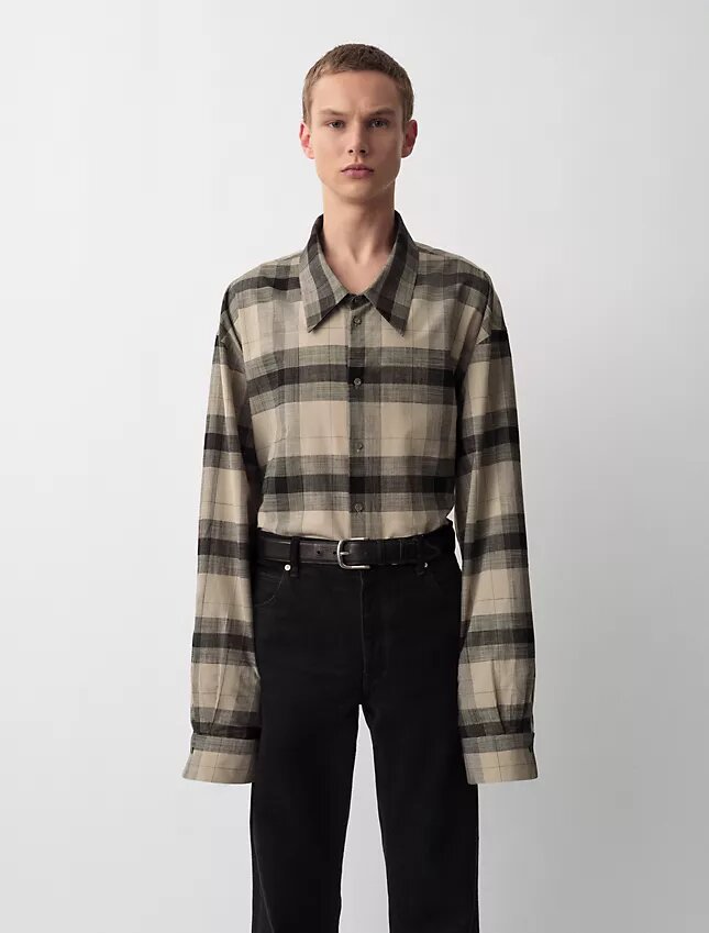 Camisa xadrez Blakely com botões Camisa xadrez Blakely com botões