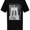 Camiseta clássica com gráfico do logótipo Bridge para meninos Camiseta clássica com gráfico do logótipo Bridge para meninos