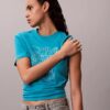Camiseta clássica com logótipo brilhante