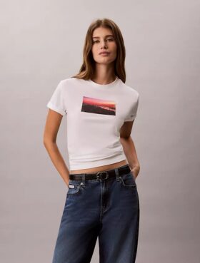 Camiseta clássica com logótipo City Sunset