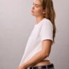 Camiseta clássica com logótipo em camadas Camiseta clássica com logótipo em camadas