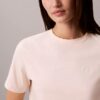 Camiseta clássica com logótipo em feltro Camiseta clássica com logótipo em feltro