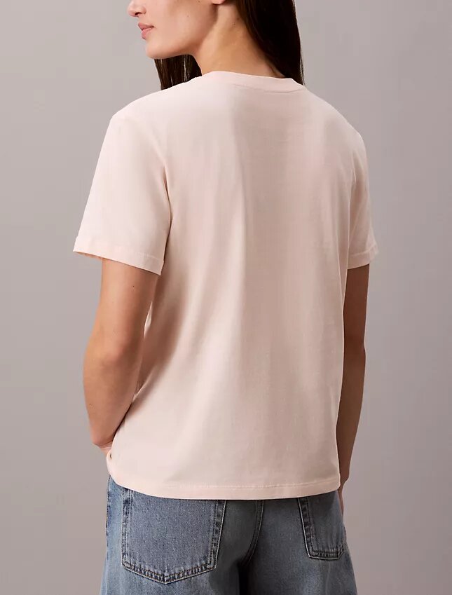 Camiseta clássica com logótipo em feltro Camiseta clássica com logótipo em feltro