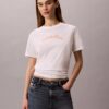 Camiseta clássica com logótipo em feltro Camiseta clássica com logótipo em feltro