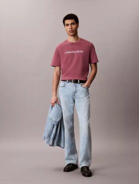 Camiseta clássica com logótipo em minúsculas