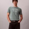 Camiseta clássica com logótipo em sombra Camiseta clássica com logótipo em sombra