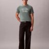 Camiseta clássica com logótipo em sombra Camiseta clássica com logótipo em sombra