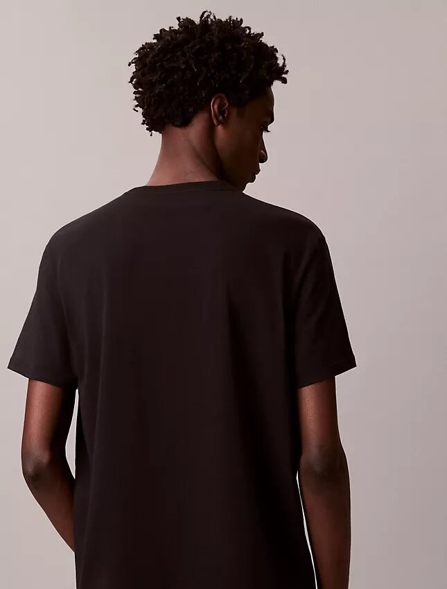 Camiseta clássica com logótipo em sombra Camiseta clássica com logótipo em sombra