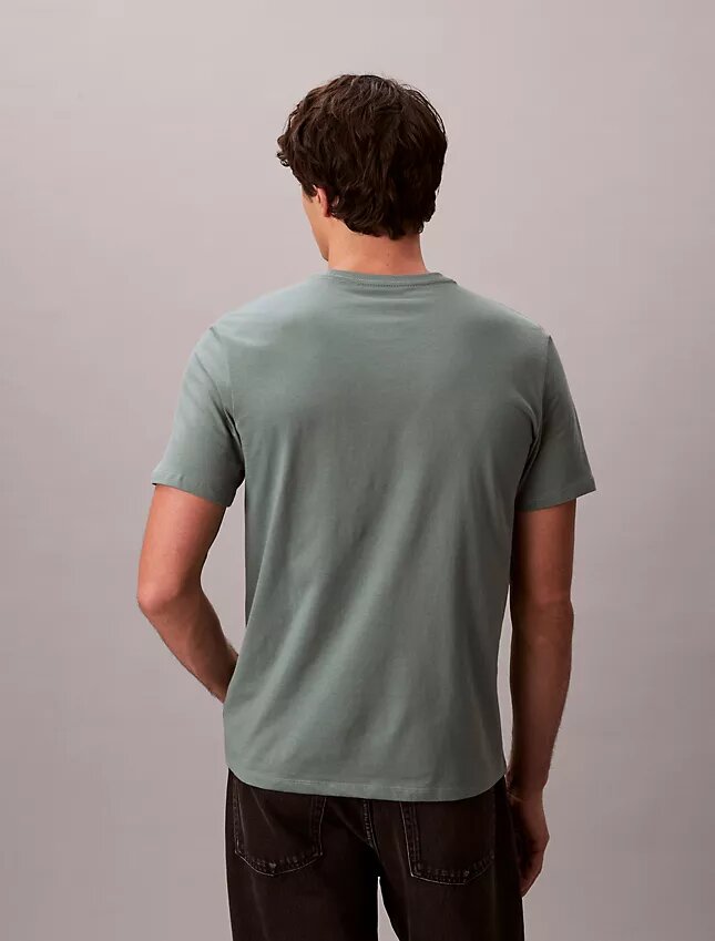 Camiseta clássica com logótipo em sombra Camiseta clássica com logótipo em sombra