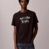 Camiseta clássica com logótipo em sombra Camiseta clássica com logótipo em sombra