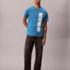 Camiseta clássica com logótipo vertical