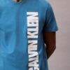 Camiseta clássica com logótipo vertical