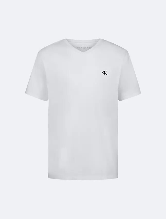 Camiseta com decote em V e Monogram para meninos Camiseta com decote em V e Monogram para meninos