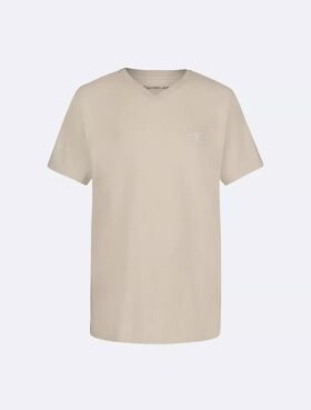 Camiseta com decote em V e Monogram para meninos