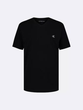 Camiseta com decote em V e Monogram para meninos