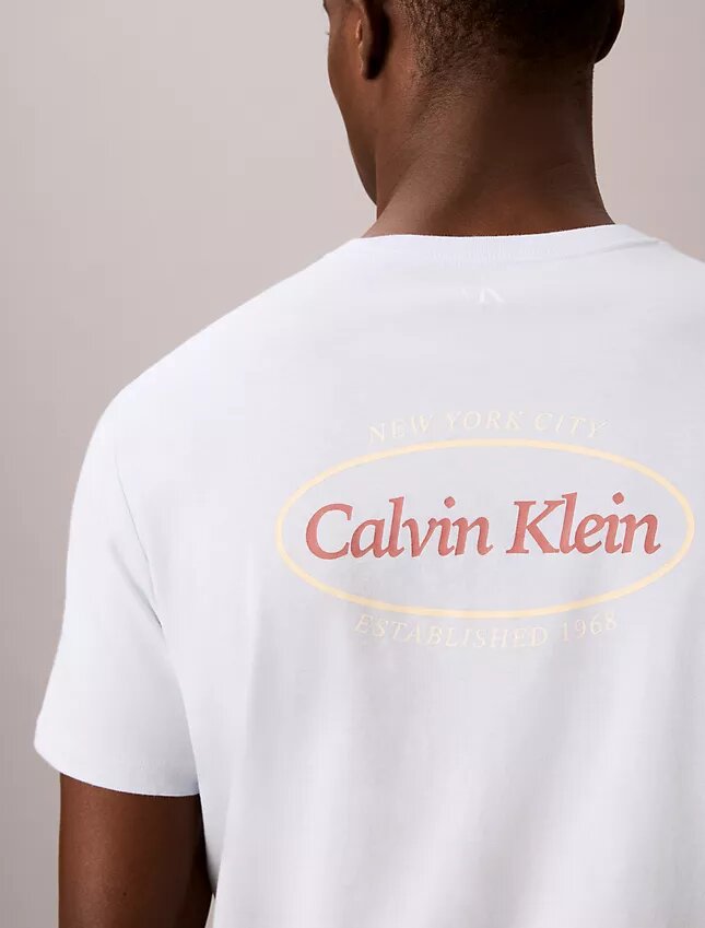 Camiseta com logotipo gráfico Calvin Klein Camiseta com logotipo gráfico Calvin Klein