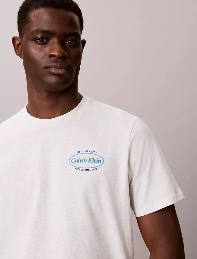 Camiseta com logotipo gráfico Calvin Klein Camiseta com logotipo gráfico Calvin Klein