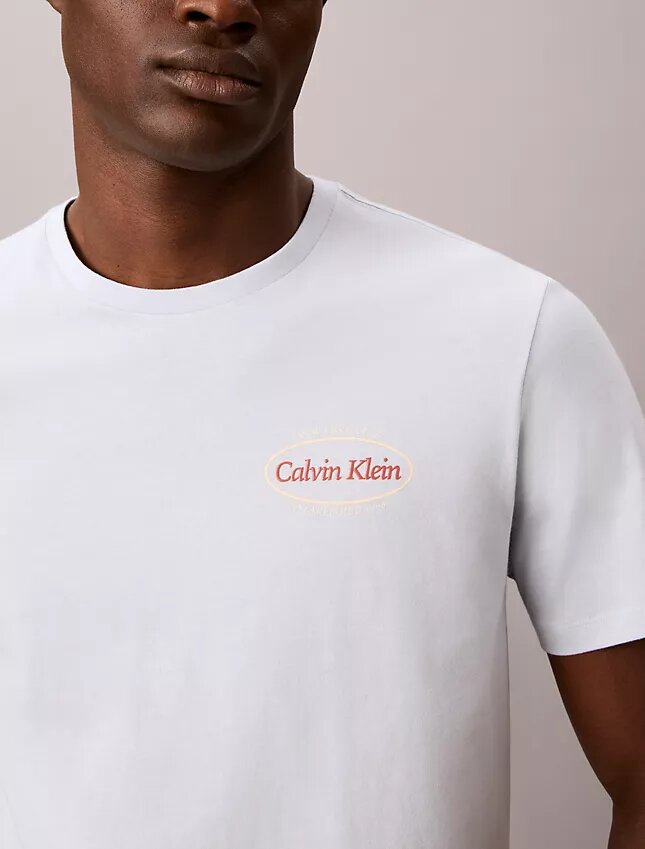 Camiseta com logotipo gráfico Calvin Klein Camiseta com logotipo gráfico Calvin Klein